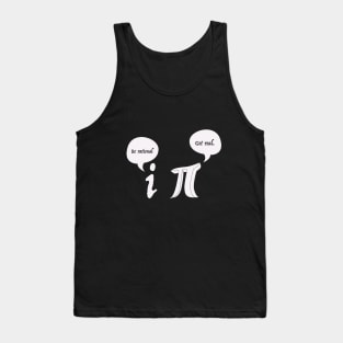 Get Real Be Rational Pi Funny Math Geek Sarcastic Adult Novelty Funny Tank Top